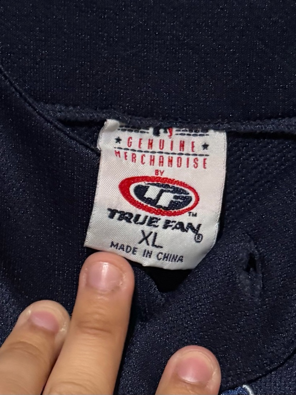 TrueFan New York Yankees Derek Jeter Button Up Stitch Jersey #2 Blue Size XL - Picture 4 of 4